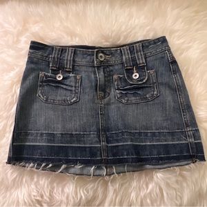 Mudd jeans denim mini skirt size 0